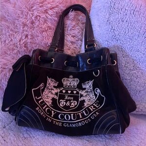 Iconic Vintage Juicy Couture Black Tote Bag